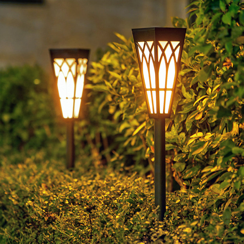 Waterproof Solar LED Lawn Light Post - Decorative Garden & Outdoor Lighting