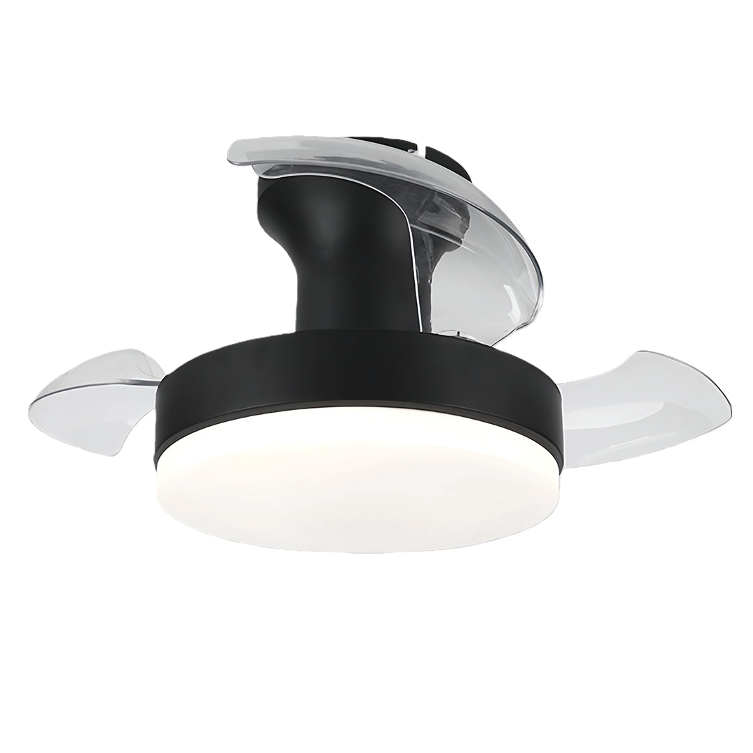 LED Ceiling Fan with Lights - Stepless Dimming, Silent Motor, Modern Design
