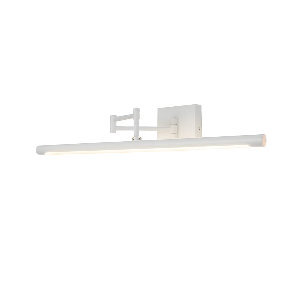 Black Bar Vanity Light - Metal Swing Arm Bathroom Fixture