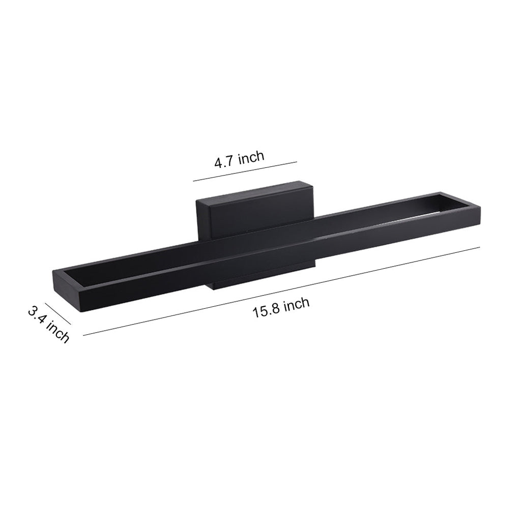 Black Vanity Bathroom Light Dimmable LED Modern Picture Wall Light Fixture Elegant Contemporary Sconce for Home Decor Lighting Adjustable Brightness for Makeup and Grooming Spaces Mounted Lighting for Bathroom and Dressing Rooms