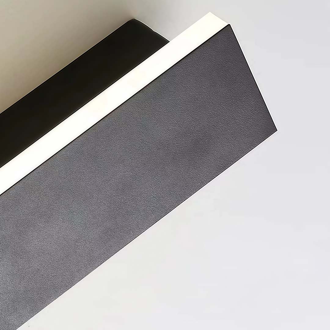 Black Waterproof LED Wall Sconce - Modern Outdoor Light Fixture