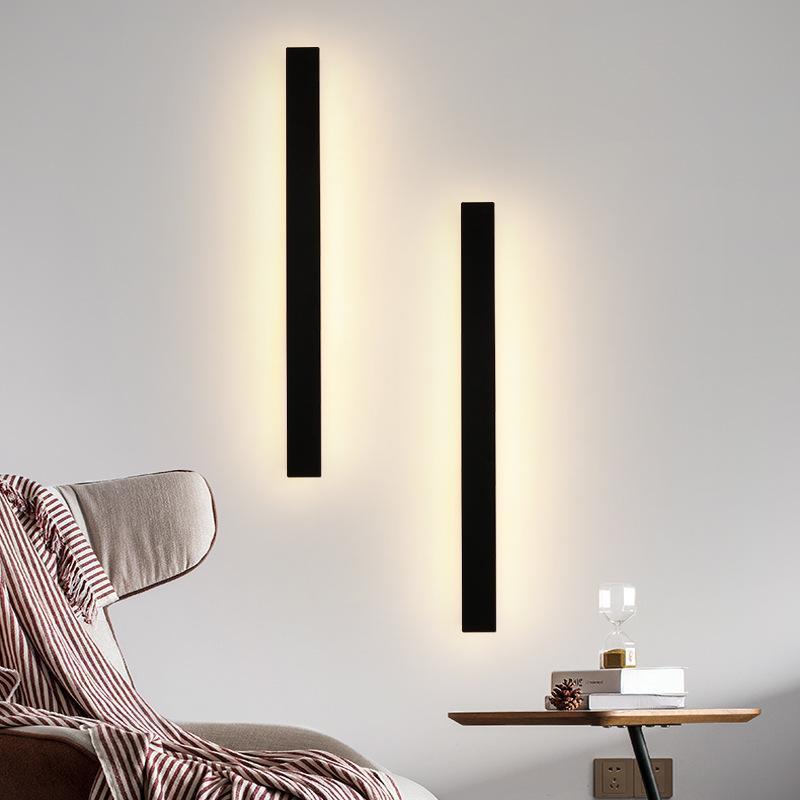 Black Waterproof LED Wall Sconce - Modern Outdoor Light Fixture