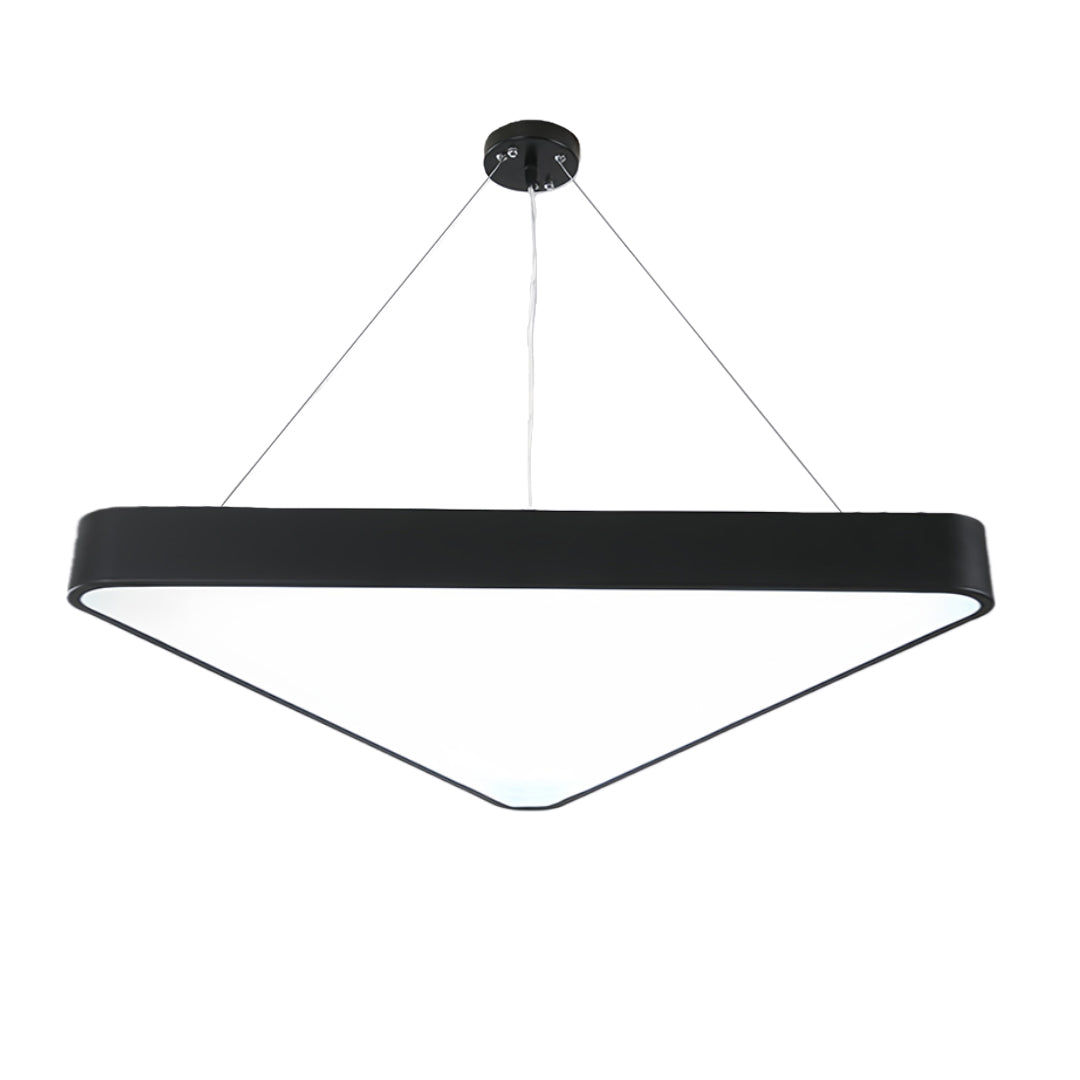 Black Modern Triangular LED Chandelier - Creative Ceiling Light