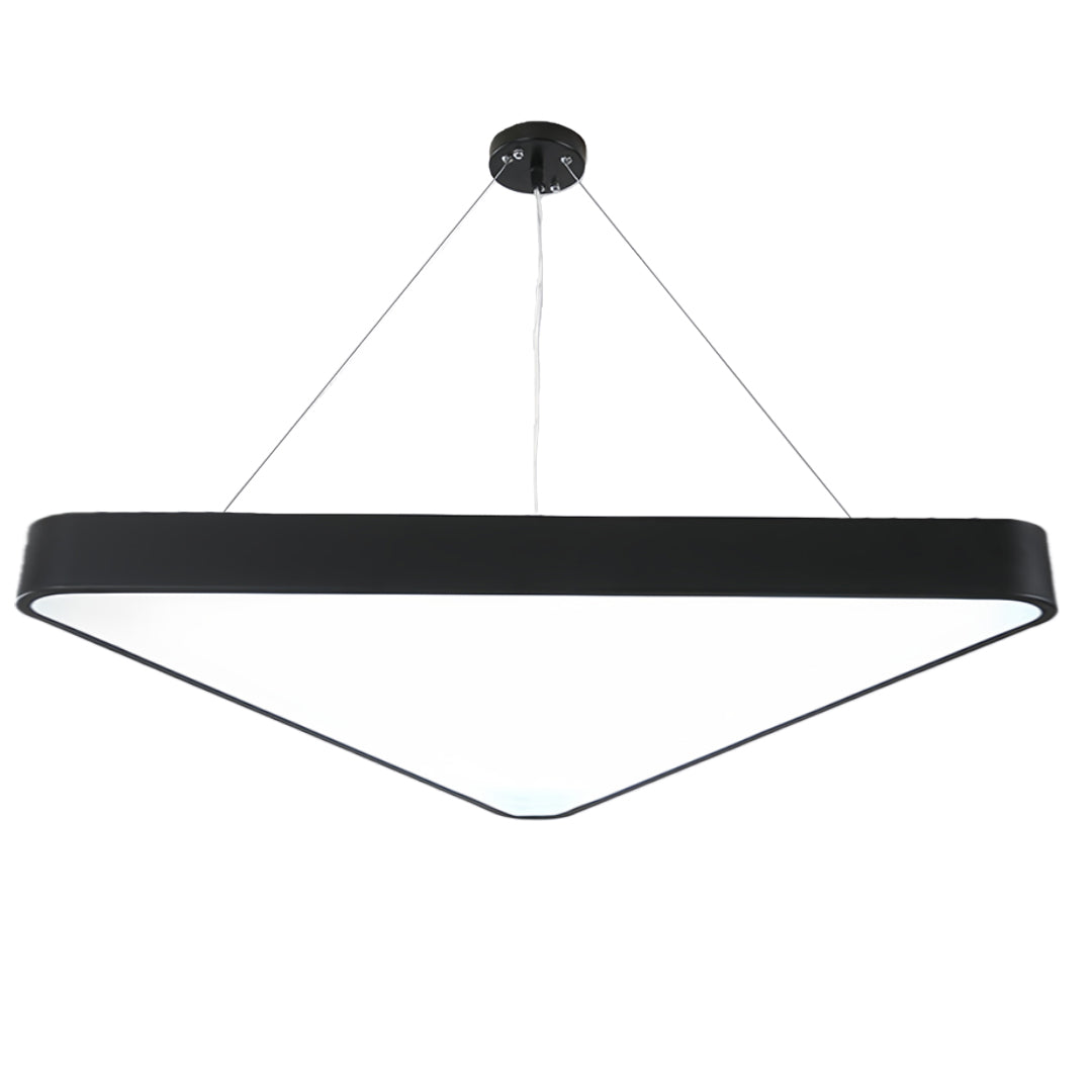Black Modern Triangular LED Chandelier - Creative Ceiling Light