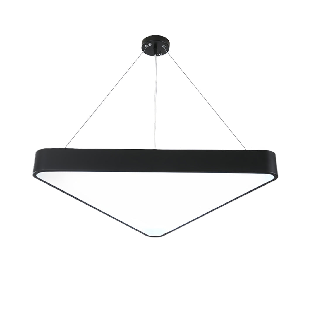 Black Modern Triangular LED Chandelier - Creative Ceiling Light