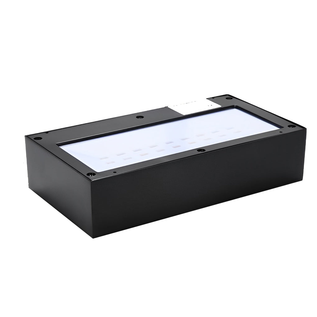 Black Motion Sensor Outdoor Wall Light - Waterproof LED Solar Light