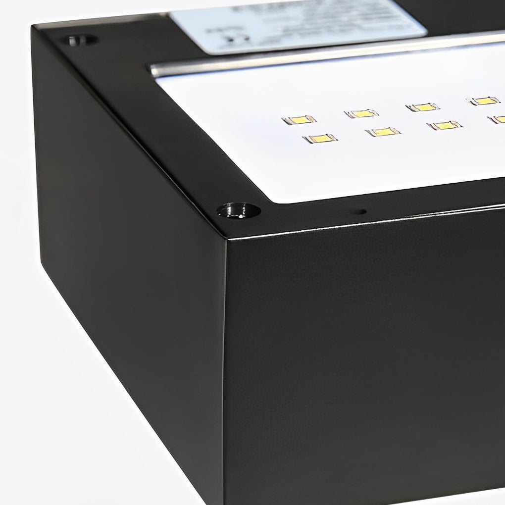 Black Motion Sensor Outdoor Wall Light - Waterproof LED Solar Light