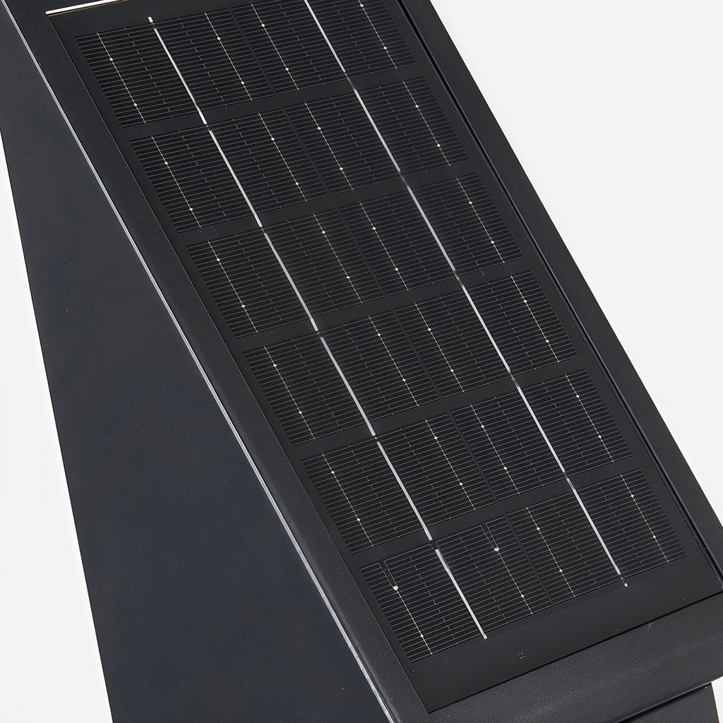 Black Waterproof Solar Outdoor Sconce Light – Energy Efficient Garden Fixture