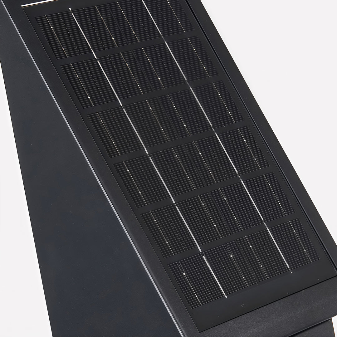 Black Waterproof Solar Outdoor Sconce Light – Energy Efficient Garden Fixture