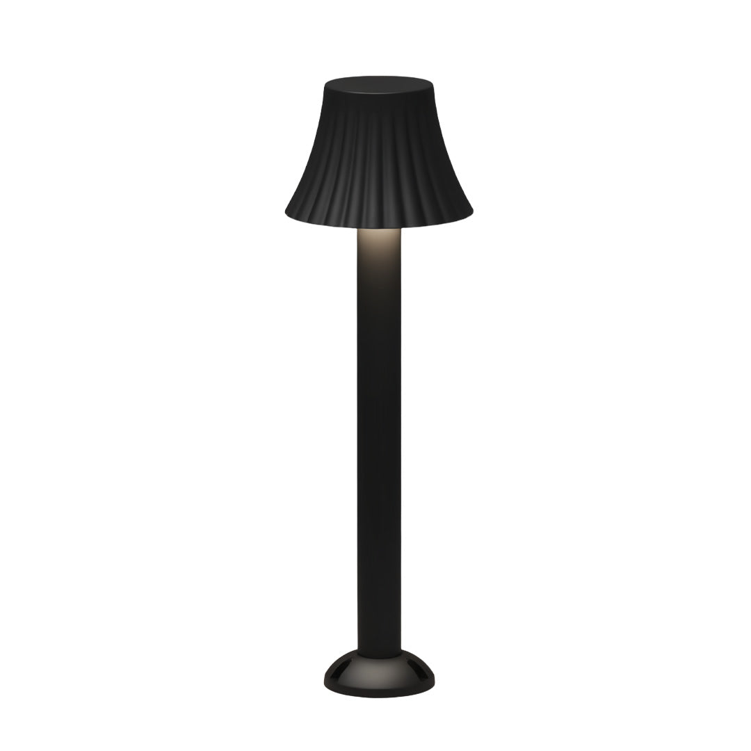 Black Outdoor Mushroom Path Light - Elegant Courtyard Landscape Lighting for Gardens and Pathways