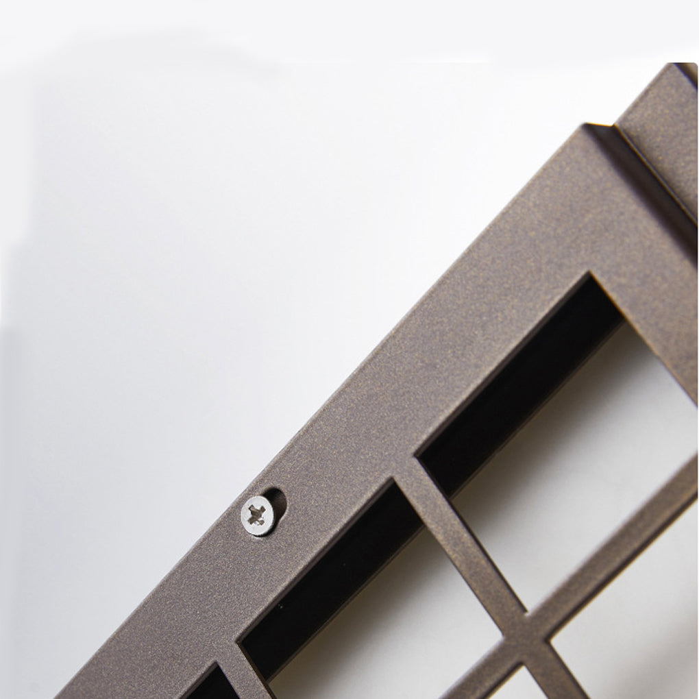Black Outdoor Sconce Light - Classic Rectangle T5 Waterproof Fixture