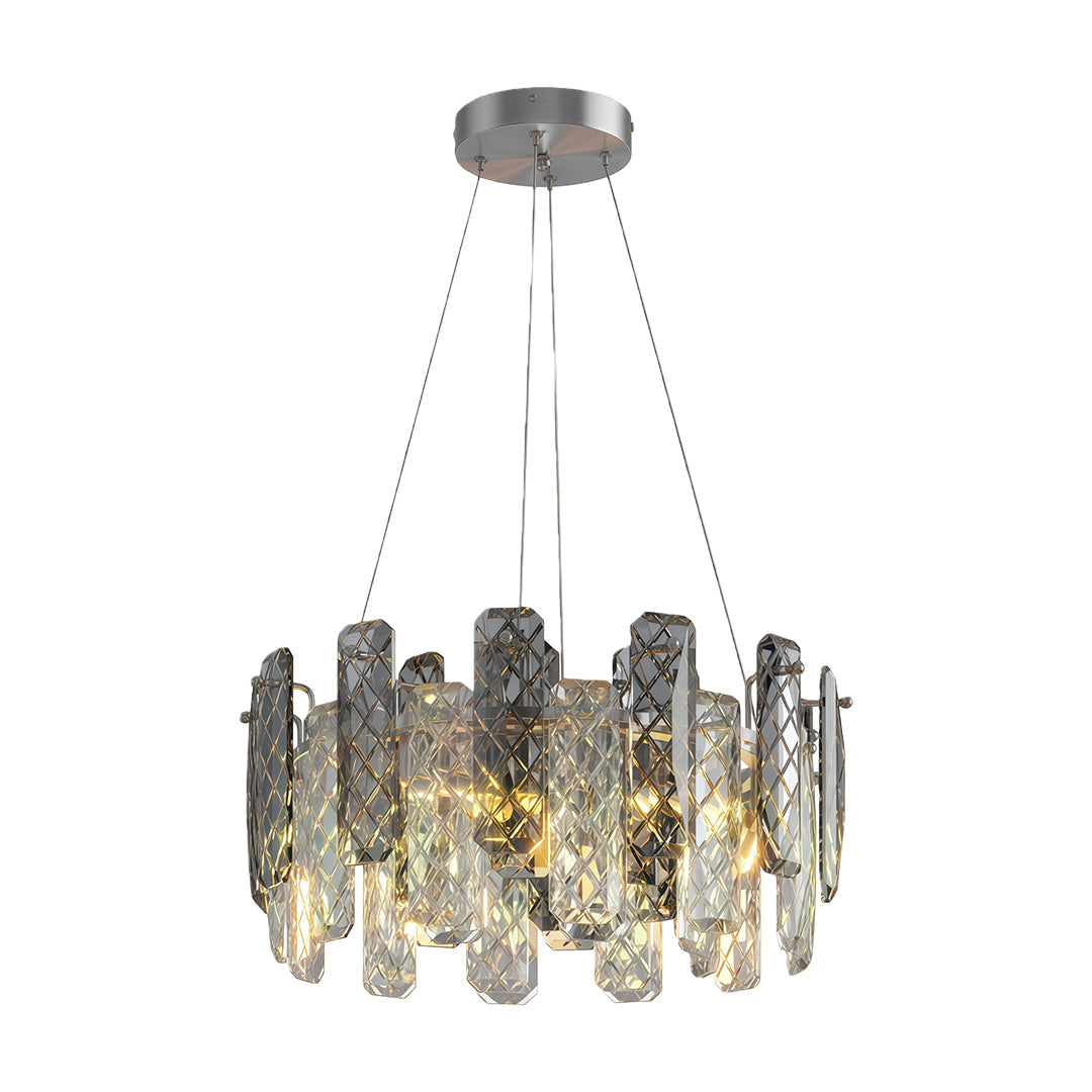 Contemporary Crystal Chandelier Eye-Protecting Ceiling Light