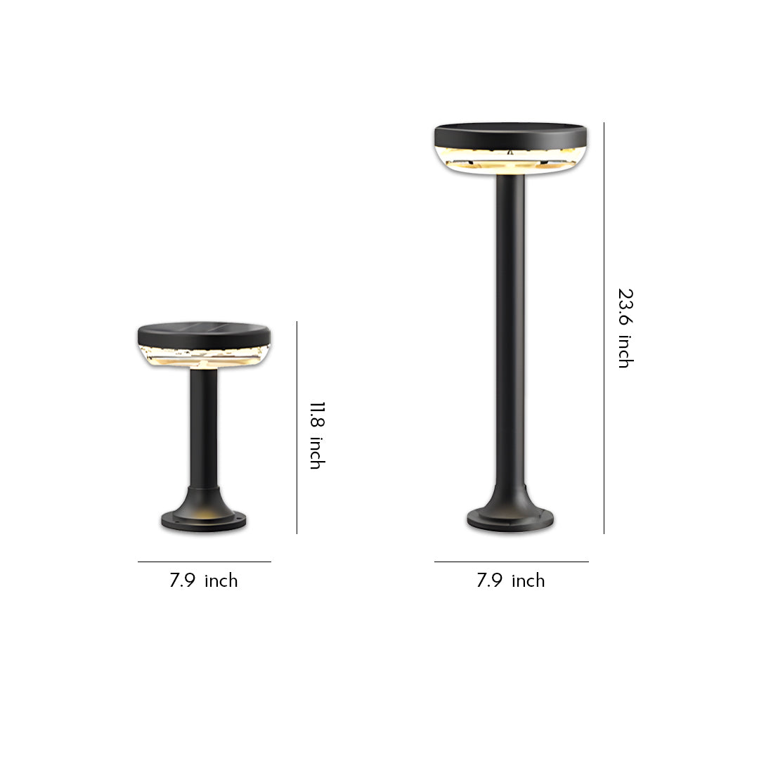 Path Light Solar Outdoor Waterproof Black LED Light - Energy Efficient Solar Lighting for Walkways and Gardens