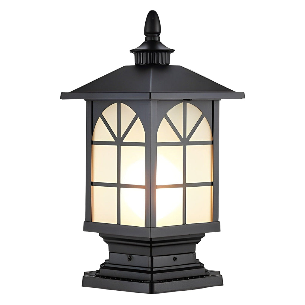 Modern Waterproof Street Light Pillar - Retro Outdoor Lighting Solution