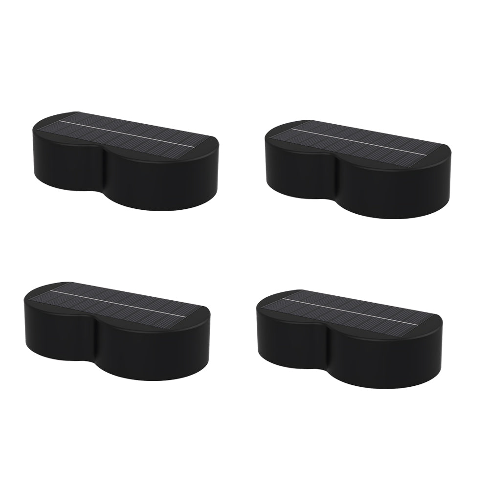 4-Pack Waterproof Solar RGB Wall Wash Lights for Outdoor Use