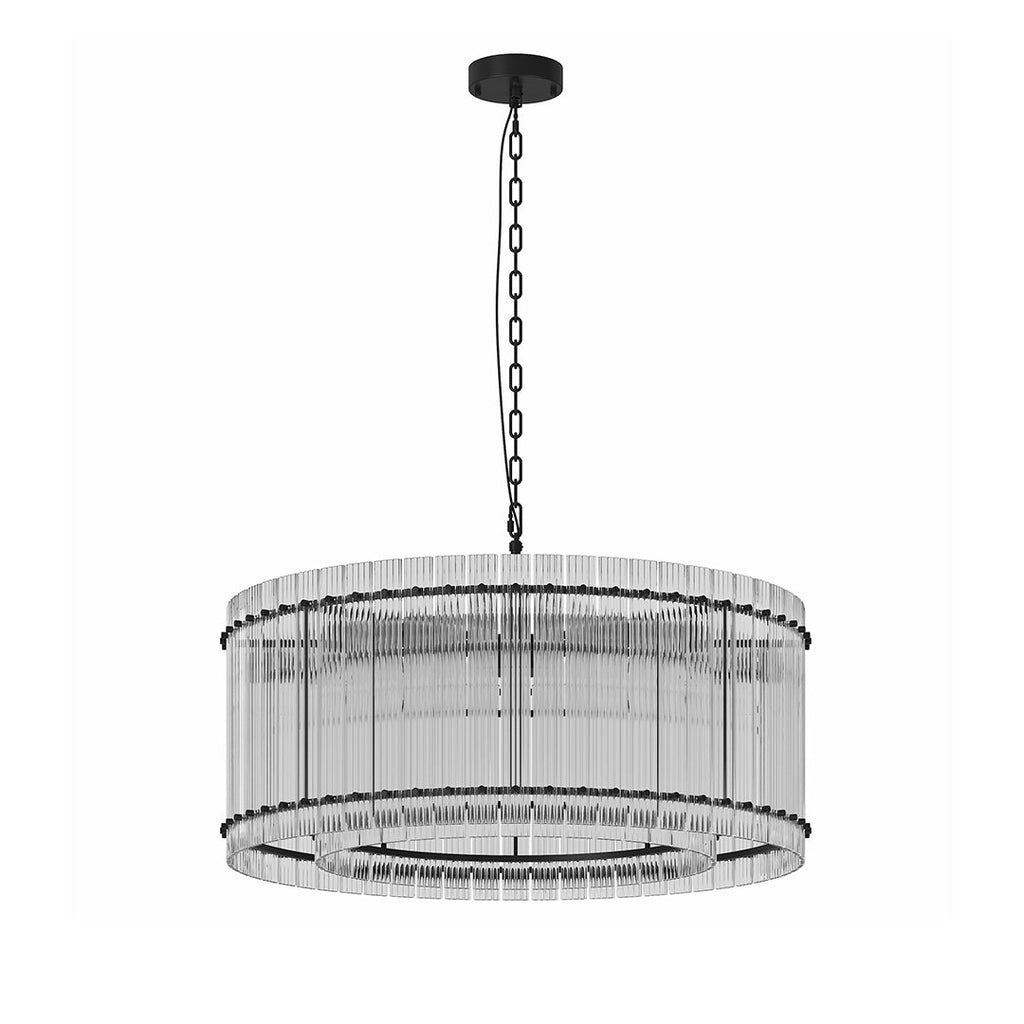 Luxury Iron Glass Lamp Shade Chandelier Ceiling Light