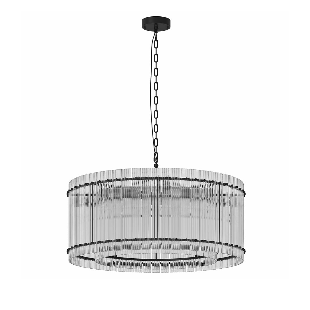 Luxury Iron Glass Lamp Shade Chandelier Ceiling Light