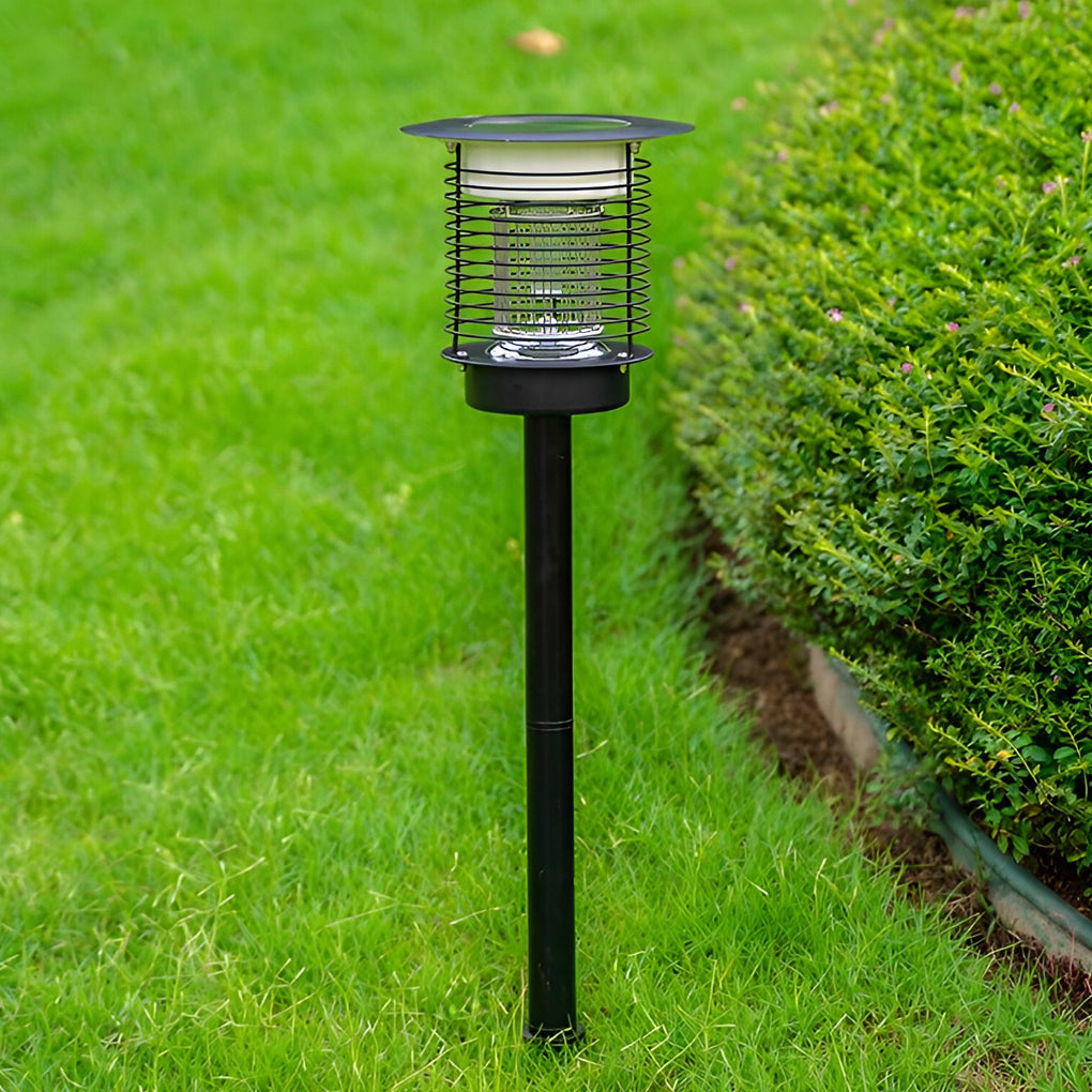 Solar Purple Light Bug Zapper - Garden Mosquito Killer Lamp