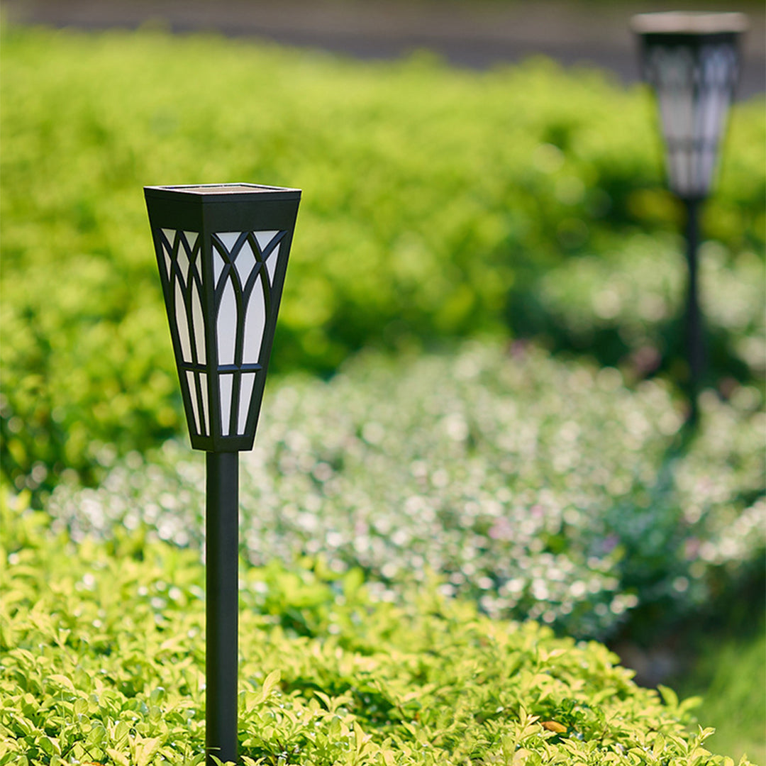 Waterproof Solar LED Lawn Light Post - Decorative Garden & Outdoor Lighting