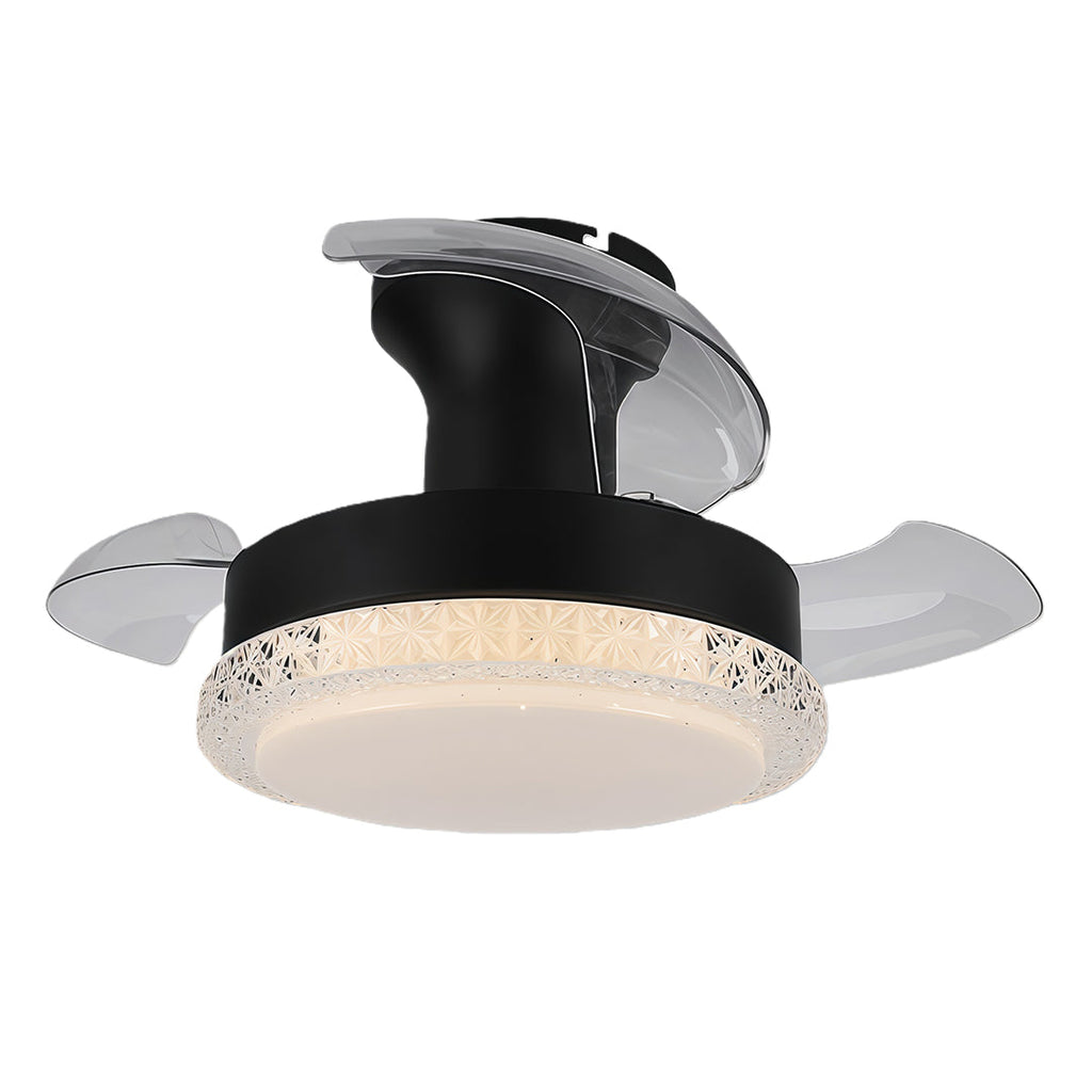 3-Blade Flush Mount Ceiling Fan with Light - Quiet Modern Lamp