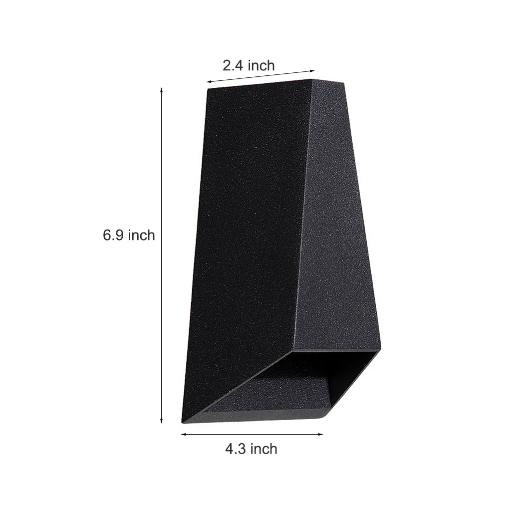 Black Outdoor LED Wall Lights Modern Design Creative Lamp