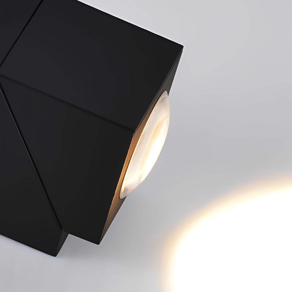 Outdoor Adjustable Up Down Waterproof Black Sconce Lamp