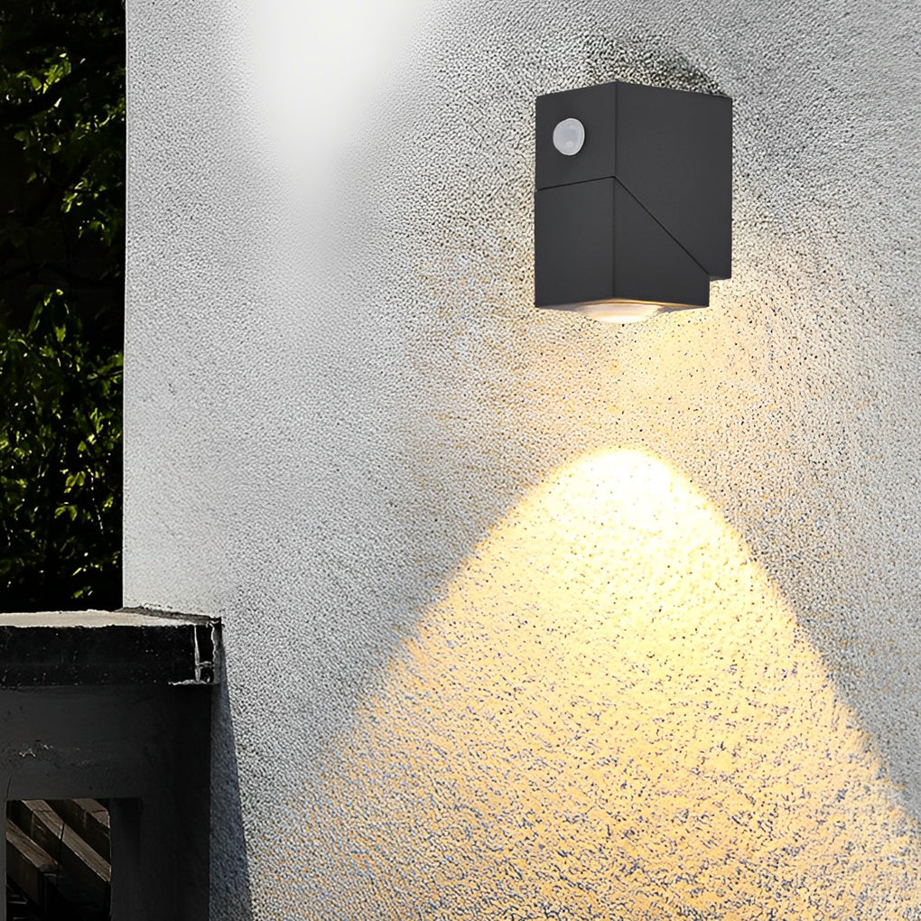 Up Down Outdoor Waterproof Black Sconce Light - Adjustable LED Fixture