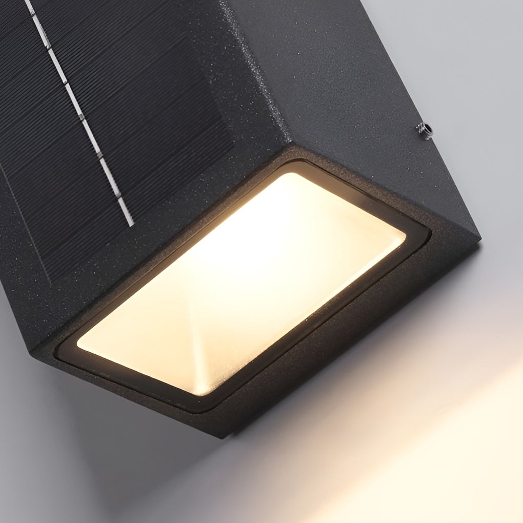 Black Up Down Waterproof LED Wall Light - Modern Exterior Lighting