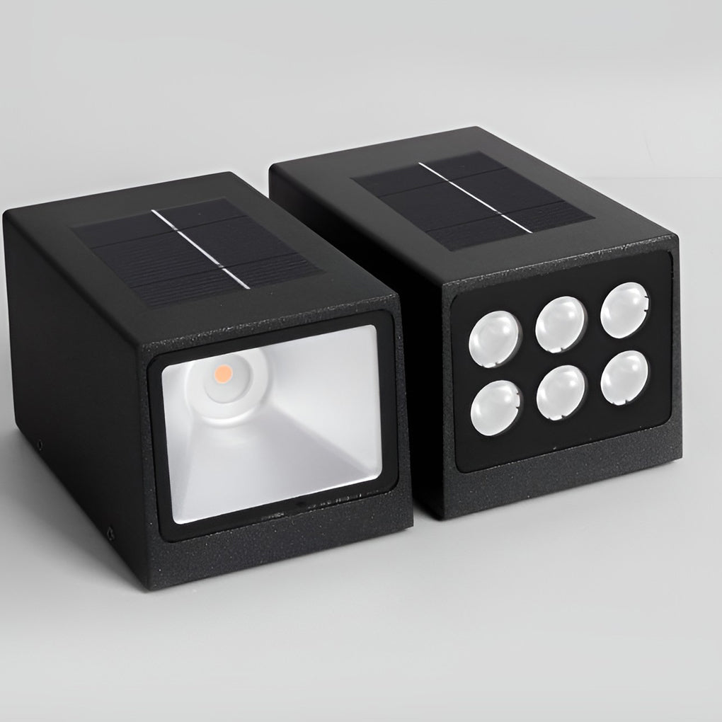 Black Up Down Wall Light - Modern Waterproof LED Fixture for Exterior & Interior Use