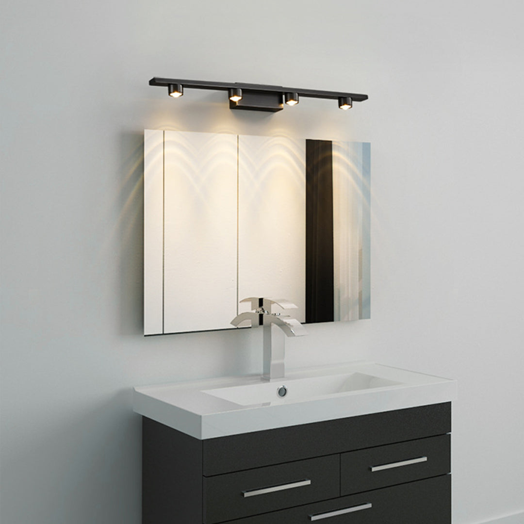 Black Vanity Lights for Bathroom - Minimalist LED Mirror Cabinet Light - Modern Wall Sconce - Adjustable Brightness - Energy-Efficient Lighting Fixture - Decorative Lighting for Home - Stylish Bathroom Lighting - Sleek Design - Easy Installation - Contemp
