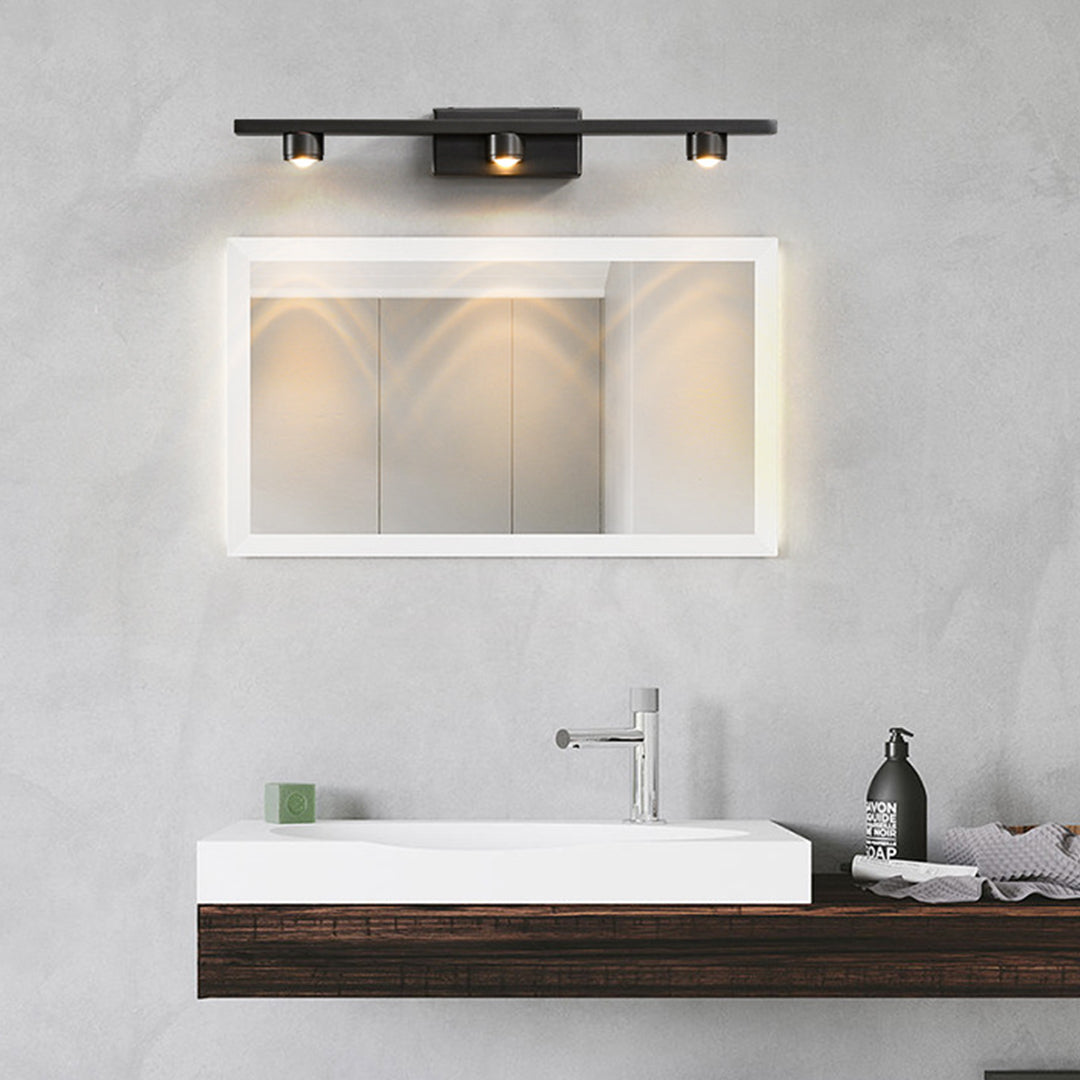 Black Vanity Lights for Bathroom - Minimalist LED Mirror Cabinet Light - Modern Wall Sconce - Adjustable Brightness - Energy-Efficient Lighting Fixture - Decorative Lighting for Home - Stylish Bathroom Lighting - Sleek Design - Easy Installation - Contemp