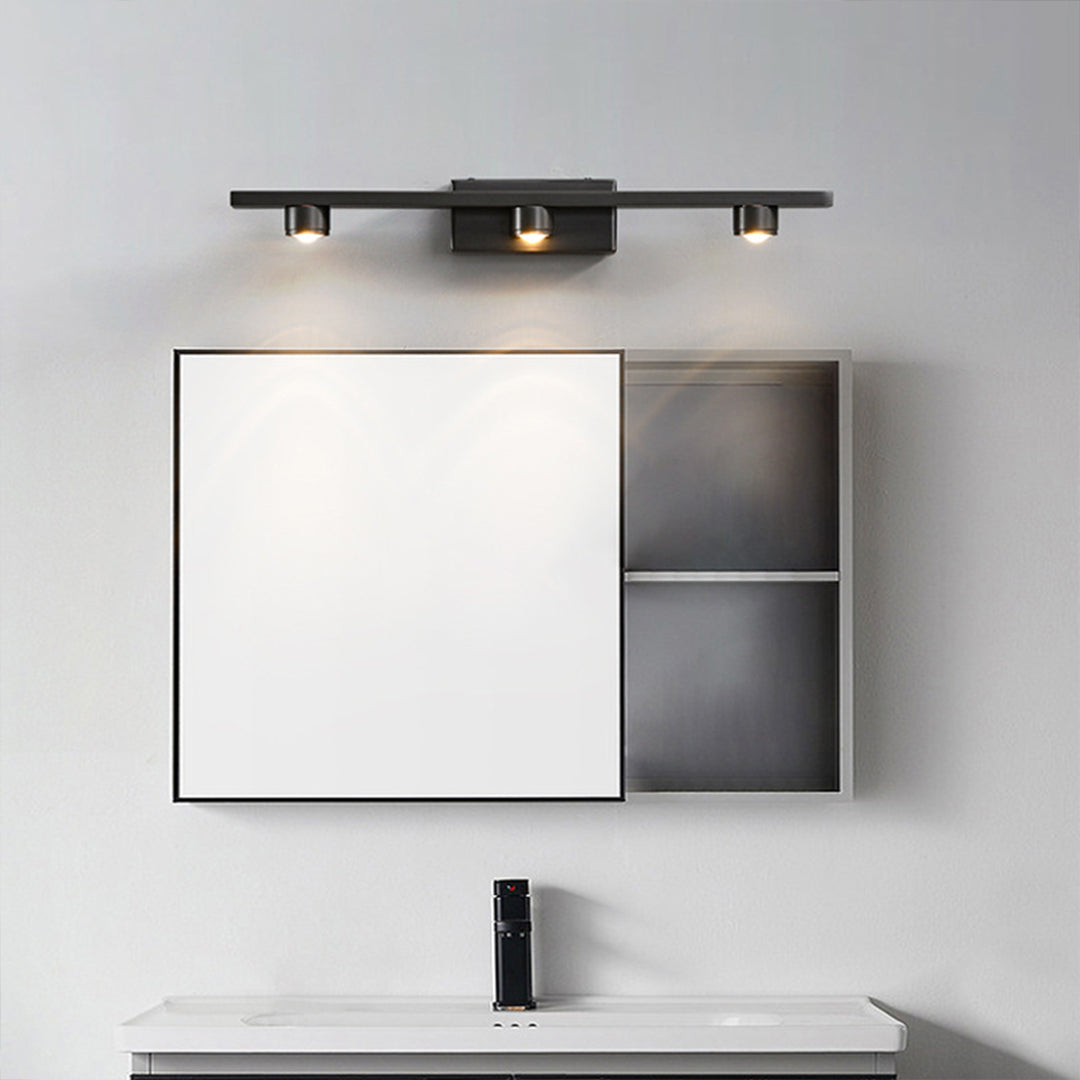 Black Vanity Lights for Bathroom - Minimalist LED Mirror Cabinet Light - Modern Wall Sconce - Adjustable Brightness - Energy-Efficient Lighting Fixture - Decorative Lighting for Home - Stylish Bathroom Lighting - Sleek Design - Easy Installation - Contemp