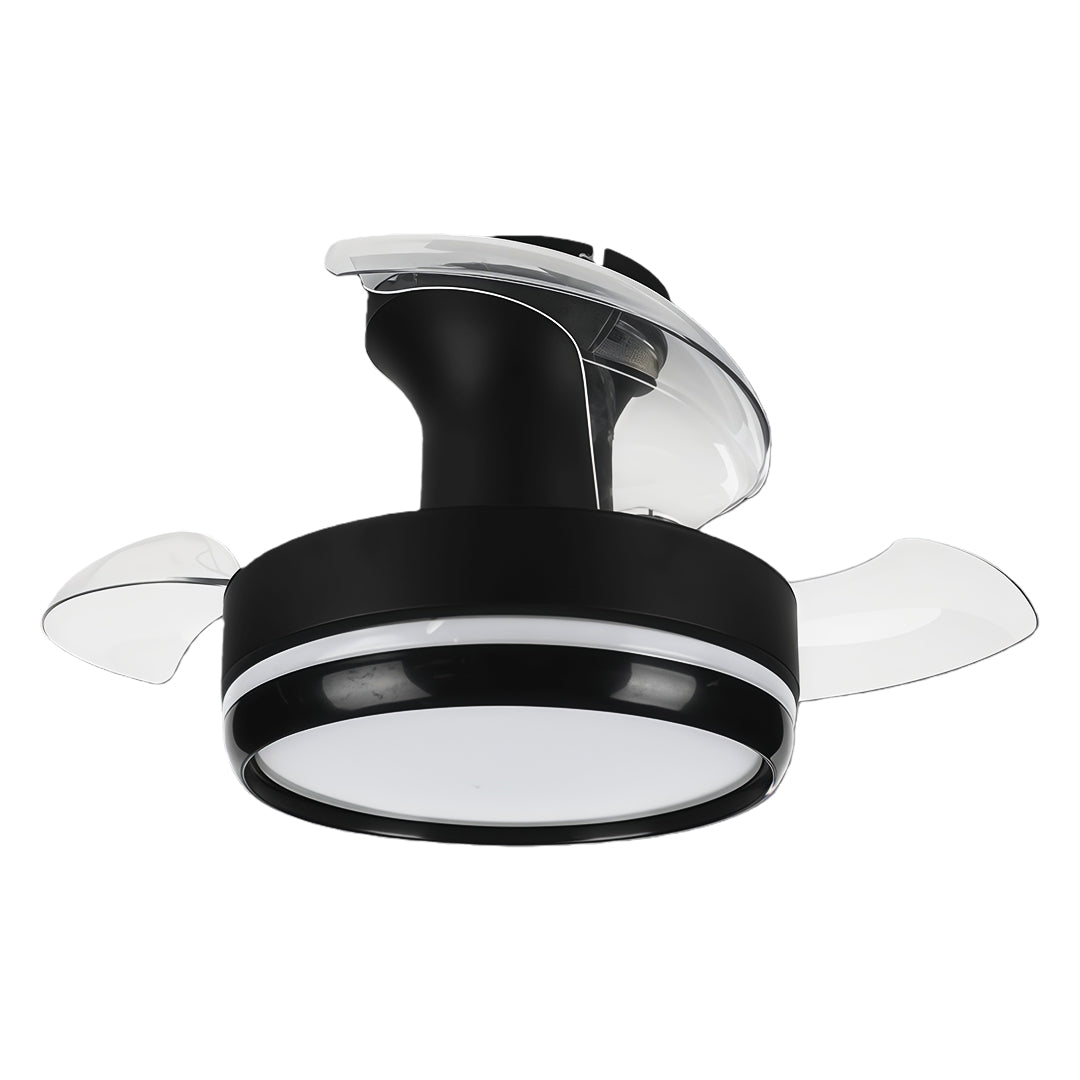Ceiling Fan with Remote Control - Minimalist 3-Blade LED Light Dimming Lamp