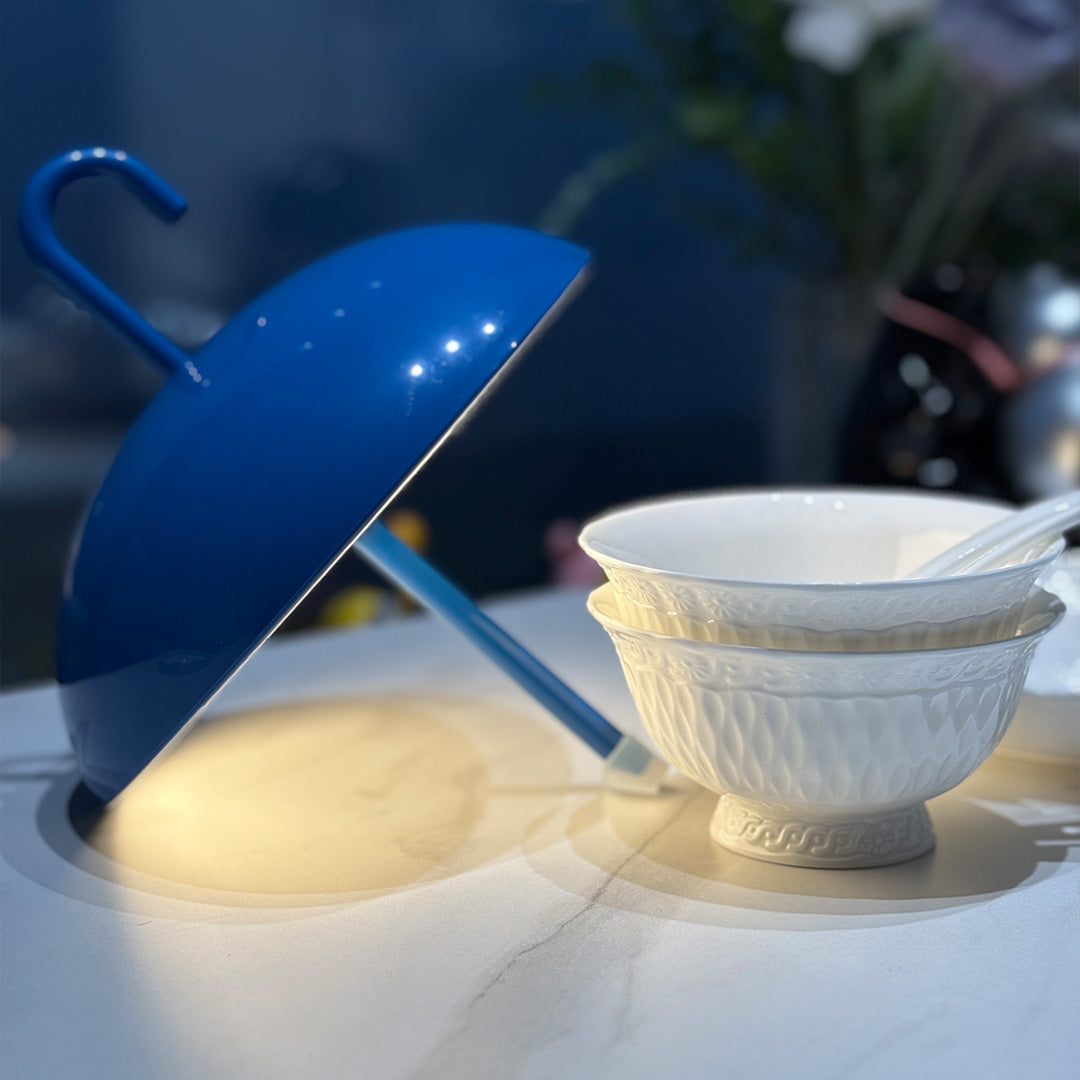 USB Rechargeable Dimmable LED Touch Table Lamp Portable Umbrella Light