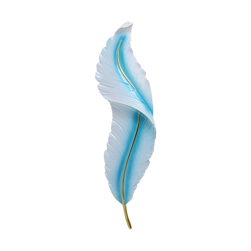 Feather Wall Light Modern Luxury LED Resin Corridor Lamp