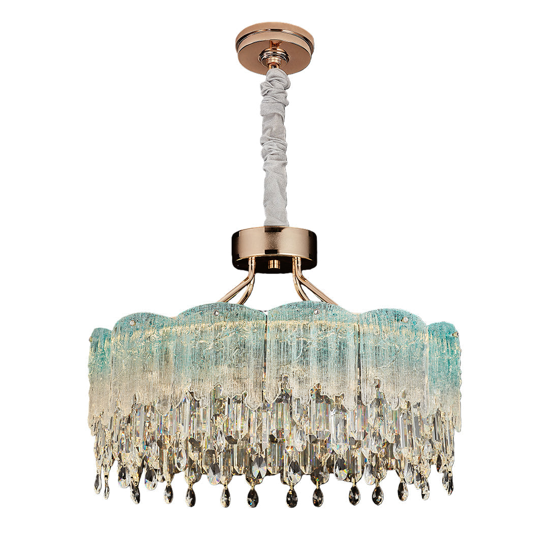 Glass Fringe Crystal Chandelier - French Luxury Ceiling Light