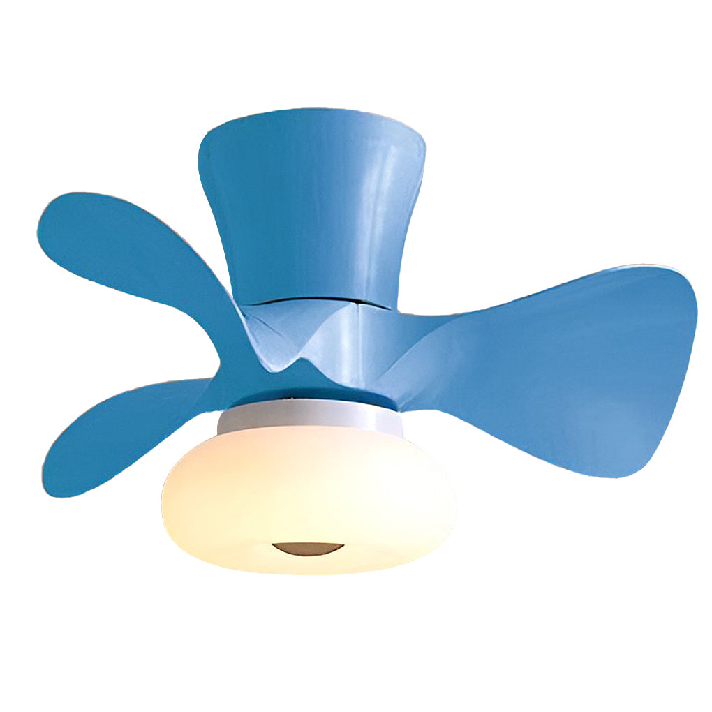 Macaron Ceiling Fan with LED Light - Modern Home Decor, Stylish Ceiling Fan, Energy-Efficient Lighting, Ceiling Fan for Living Room