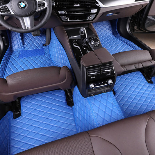Classic Blue Car Seat Mats - Durable, Stylish Protection for Your Vehicle