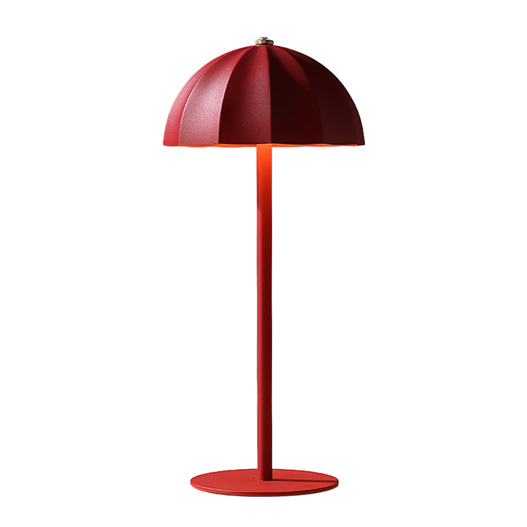 Minimalist Mushroom Cordless Metal Table Lamp - Rechargeable Iron Light