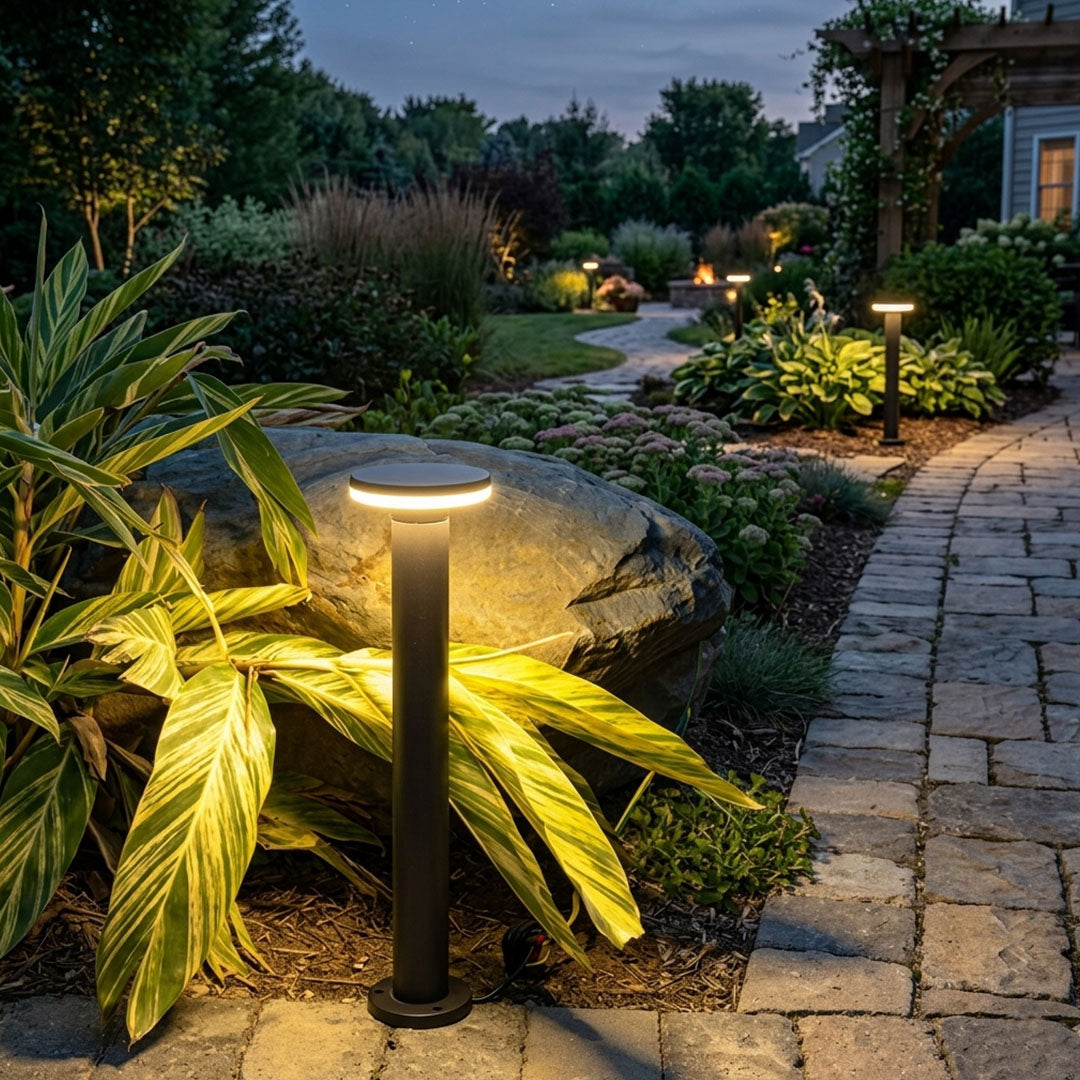 Bollard Pathway Lights Waterproof LED Minimalist Landscape Lighting