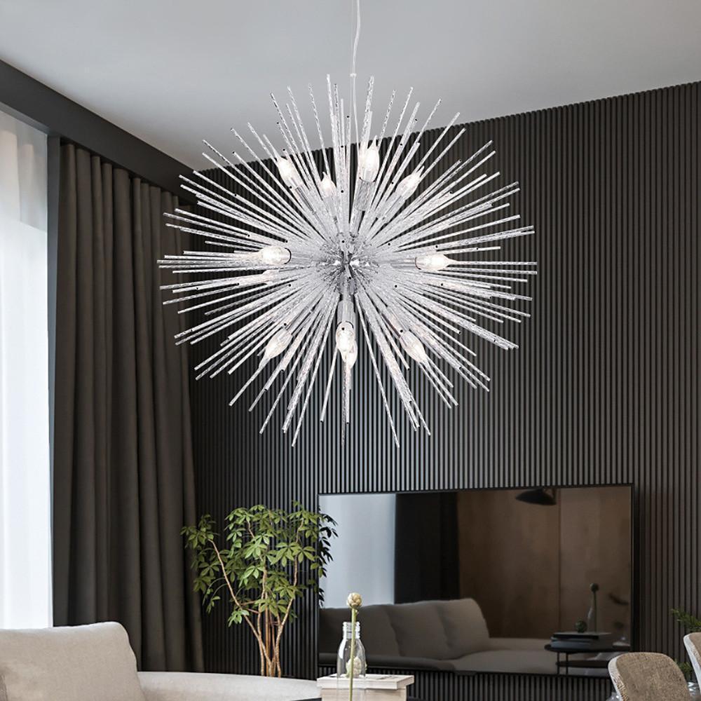 Unique LED Globe Pendant Light - Electroplated Metal Modern Design