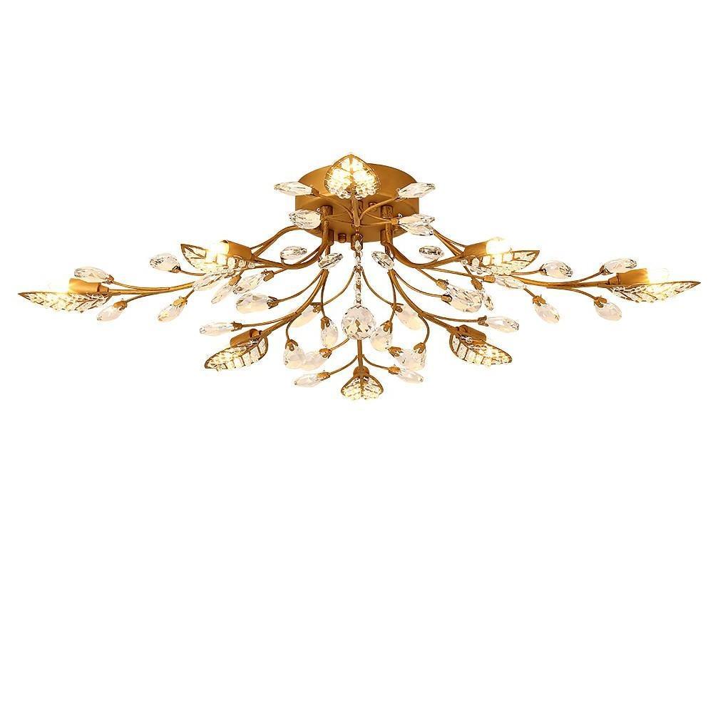 Branch Chandelier Modern Vintage Crystal LED Light Fixture