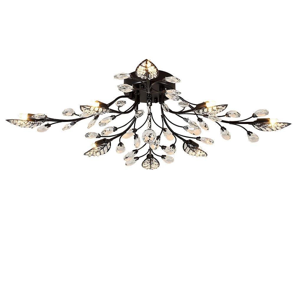 Branch Chandelier Modern Vintage Crystal LED Light Fixture
