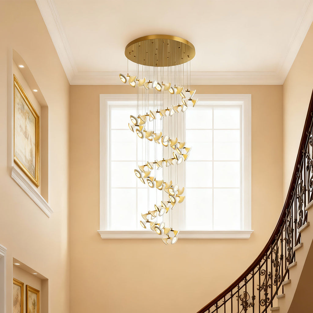 Ceramic Tulip Flower Luxury Chandelier Light