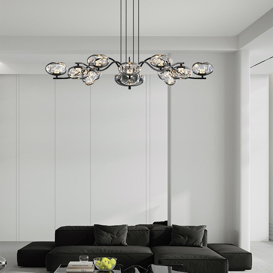 Modern Full Spectrum LED Chandelier - Magic Bean Glass Light