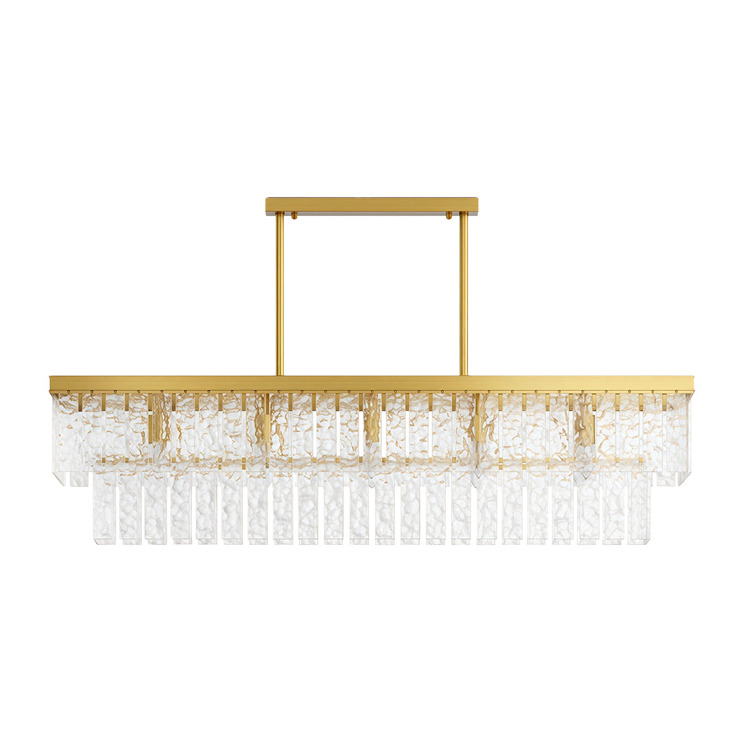 Modern Full-Copper Minimalist Chandelier Ceiling Light