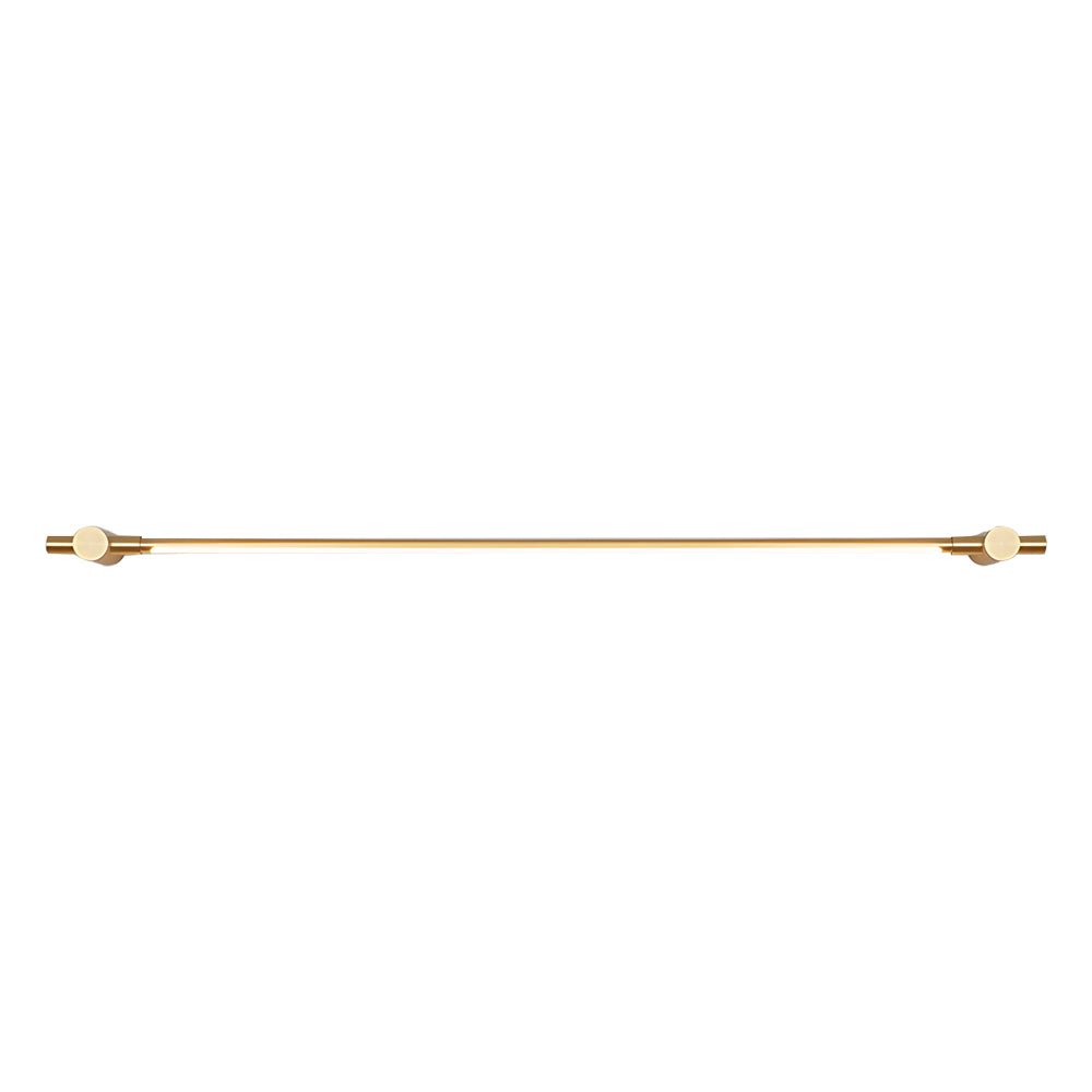 Brass Linear LED Bathroom Vanity Light 35.4’’ & 47.2’’ Elegant Mirror Lighting Modern Bathroom Light Fixture Energy-Efficient LED Lighting for Home Decor Luxury Bathroom Lighting Brushed Brass Finish Stylish Wall Sconce for Vanity Mirror Contemporary Bath