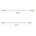 Brass Linear LED Bathroom Vanity Light 35.4’’ & 47.2’’ Elegant Mirror Lighting Modern Bathroom Light Fixture Energy-Efficient LED Lighting for Home Decor Luxury Bathroom Lighting Brushed Brass Finish Stylish Wall Sconce for Vanity Mirror Contemporary Bath