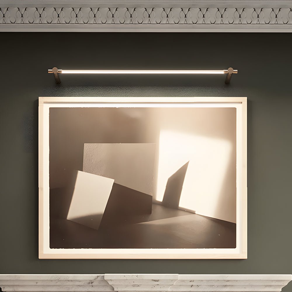 Brass Linear LED Bathroom Vanity Light 35.4’’ & 47.2’’ Elegant Mirror Lighting Modern Bathroom Light Fixture Energy-Efficient LED Lighting for Home Decor Luxury Bathroom Lighting Brushed Brass Finish Stylish Wall Sconce for Vanity Mirror Contemporary Bath