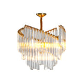 Vintage Crystal Chandelier Copper Luxury Ceiling Light
